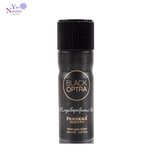 اسپری بدن مدل black optra پندورا
