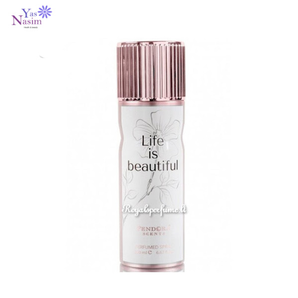 اسپری بدن مدل life is beautiful پندورا