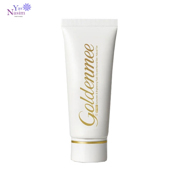 فلوئيد ضدآفتاب و روشن كننده مناسب پوست خشك و معمولی رنگی spf50 گلدنمی