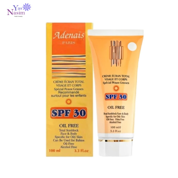 کرم ضد آفتاب بی رنگ SPF 30 آدنایس