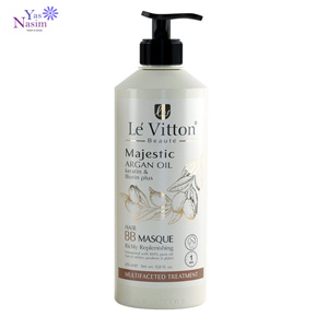 ماسک مو مغذی آرگان مدل BB MASQUE موهای آسیب دیده لویتون 470 میل