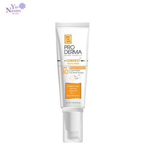فلوئید ضد آفتاب با SPF30 مناسب پوست معمولی و حساس پرودرما